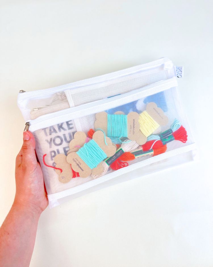 Project Bag - Mesh Pouch 2 Pockets
