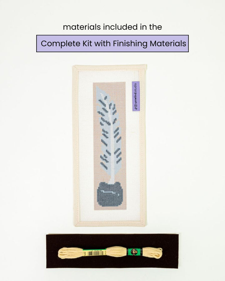 Quill Pen Bookmark Needlepoint Kit