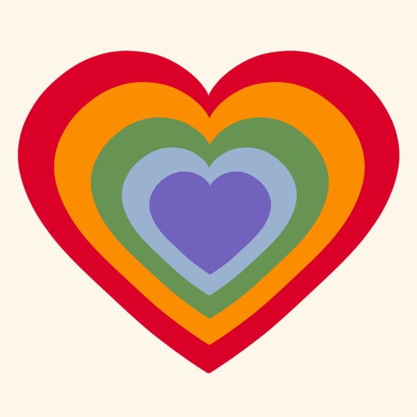 Rainbow Heart Needlepoint Kit. Create a patch craft for kits. Needlepoint patch kit!