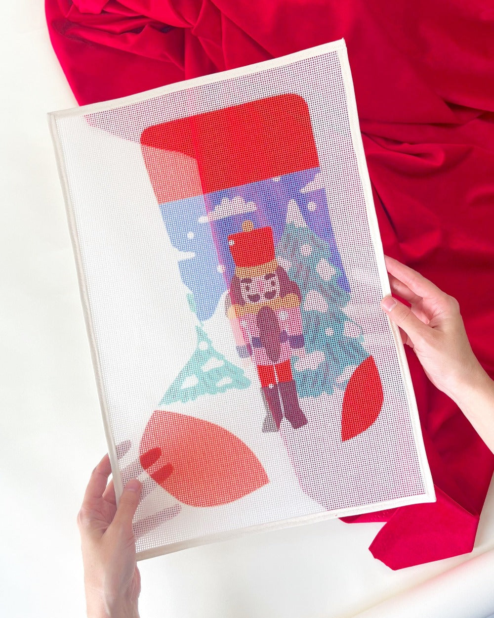 Nutcracker in the Snow Stocking Needlepoint Kit by Unwind Studio