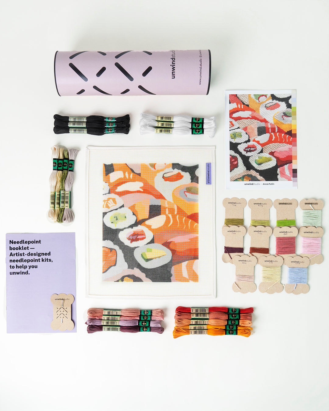 Sushi Boat Needlepoint Kit