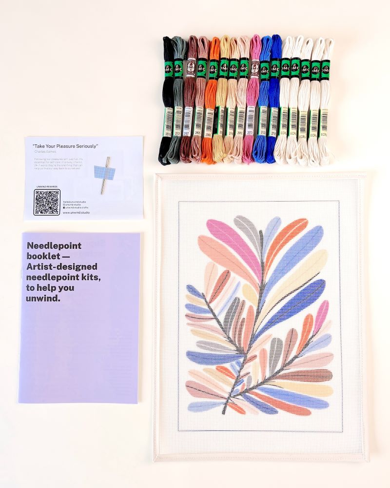 Sixteen Modern Needlepoint Kit by Unwind Studio
