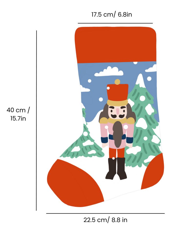 Nutcracker in the Snow Stocking Needlepoint Kit by Unwind Studio