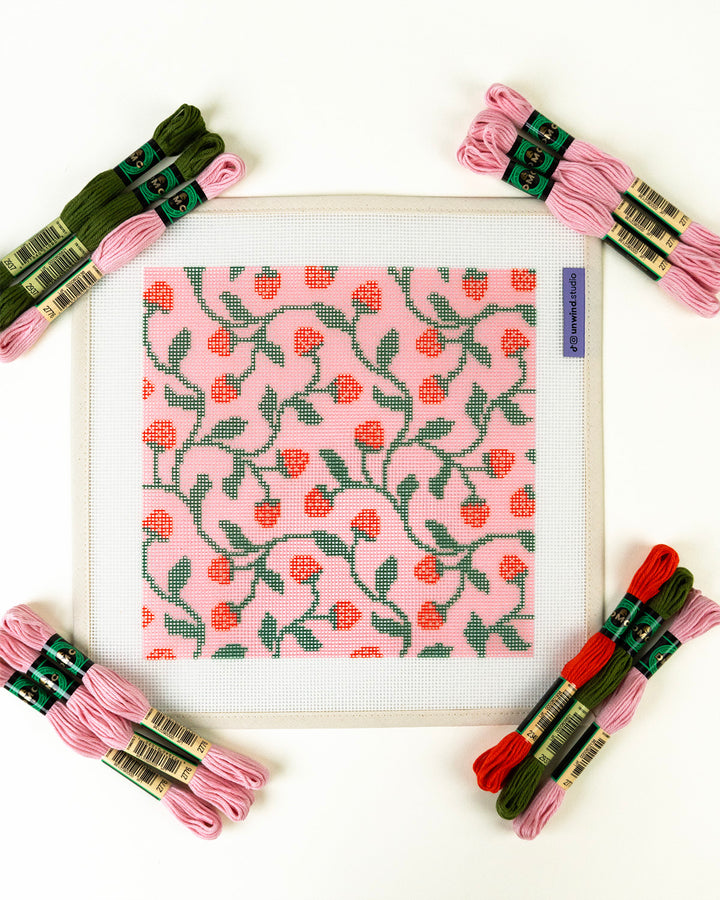 Strawberries Needlepoint Kit