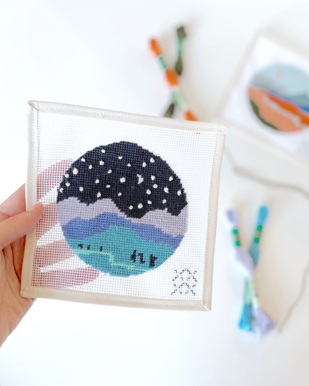 Starry Night Needlepoint Ornament Kit