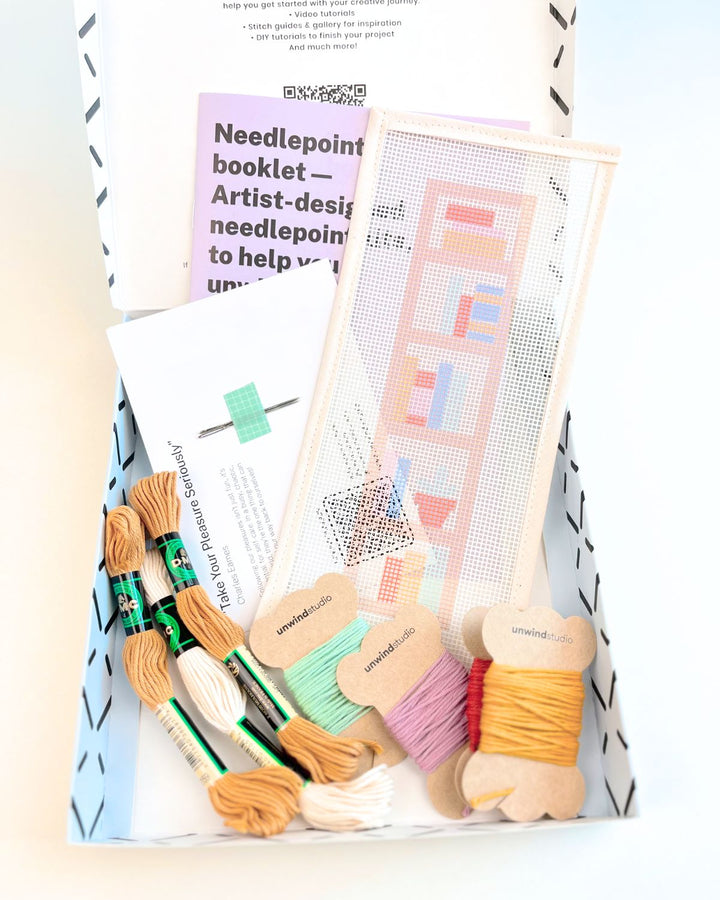 Bücherregal Wohlstand Lesezeichen Gobelinstickerei Kit