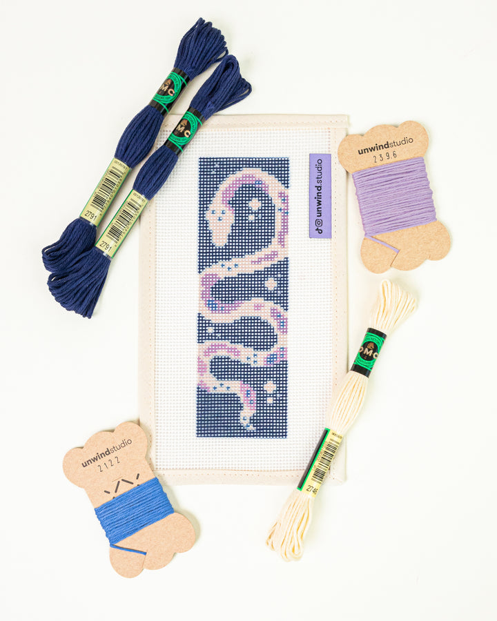 The Serpent's Tale Bookmark Needlepoint Kit