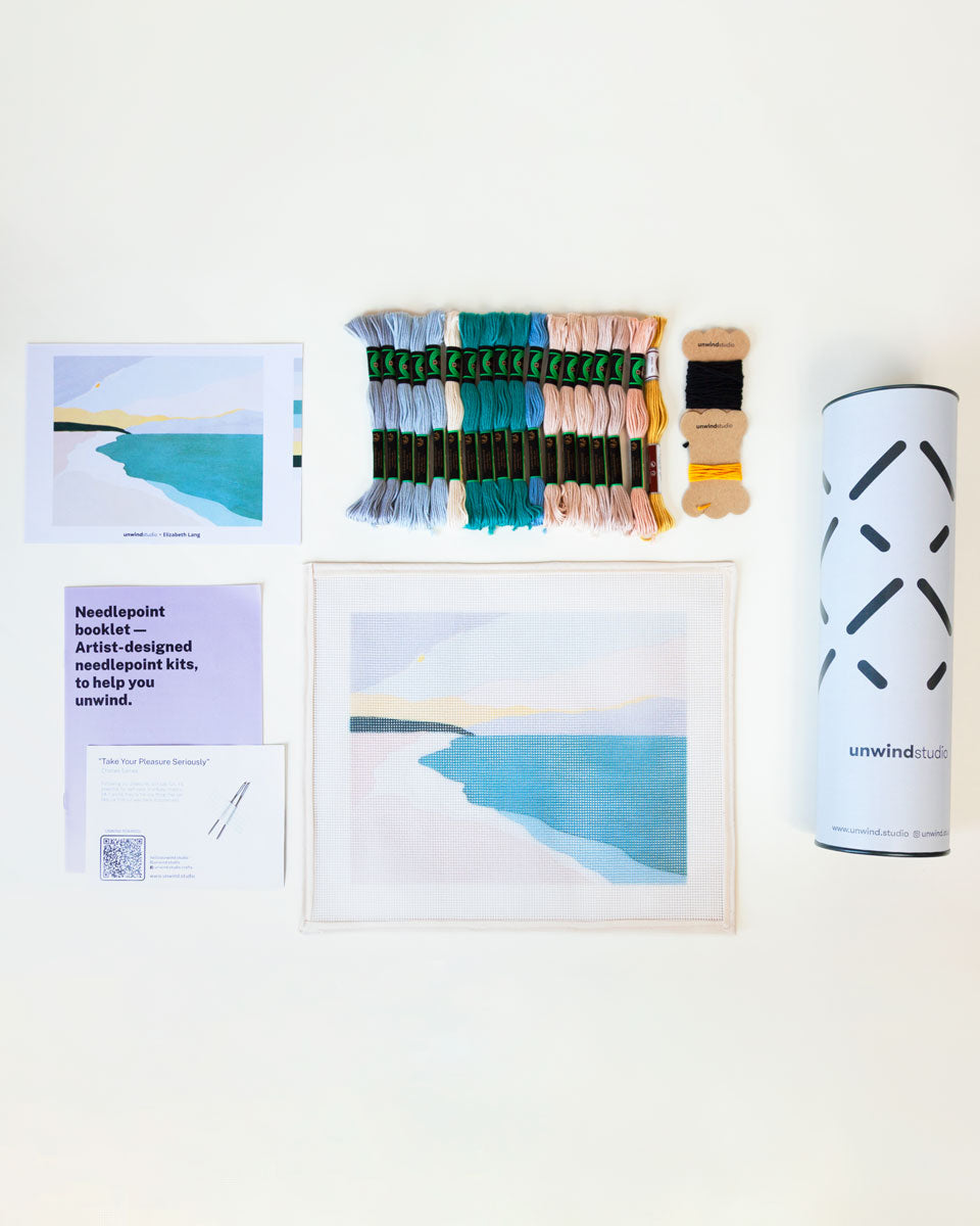 The Beach Needlepoint Kit by Unwind Studio