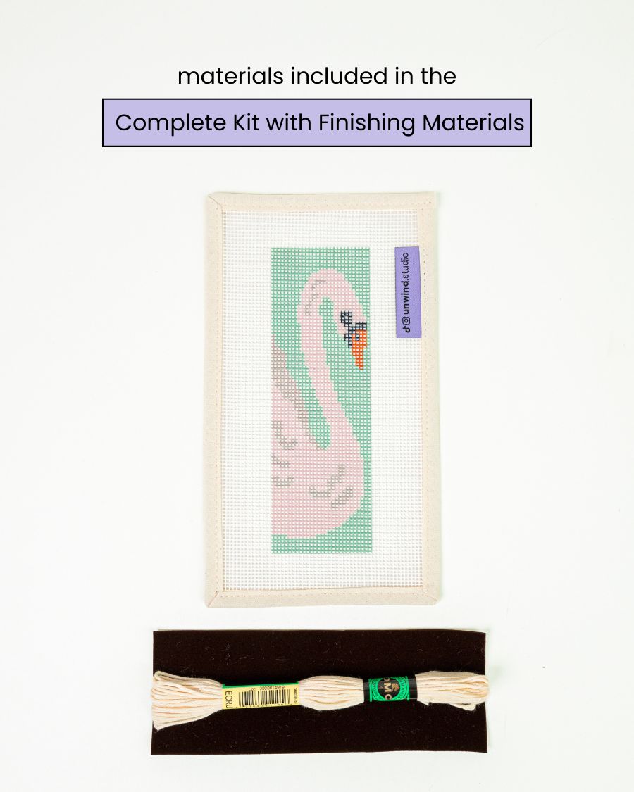 The White Swan Bookmark Needlepoint Kit