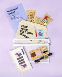 NEEDLEPOINT STARTER KIT "The Wi(e)nner" Bookmark