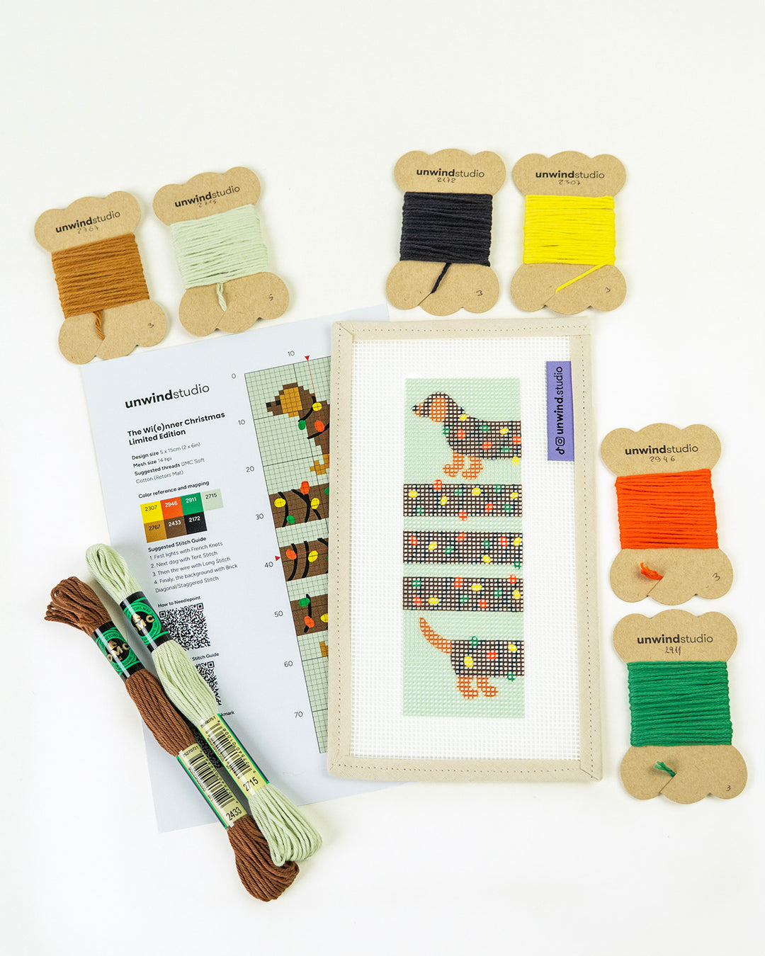 The Wi(e)nner Christmas - Limited Edition Bookmark Needlepoint Kit