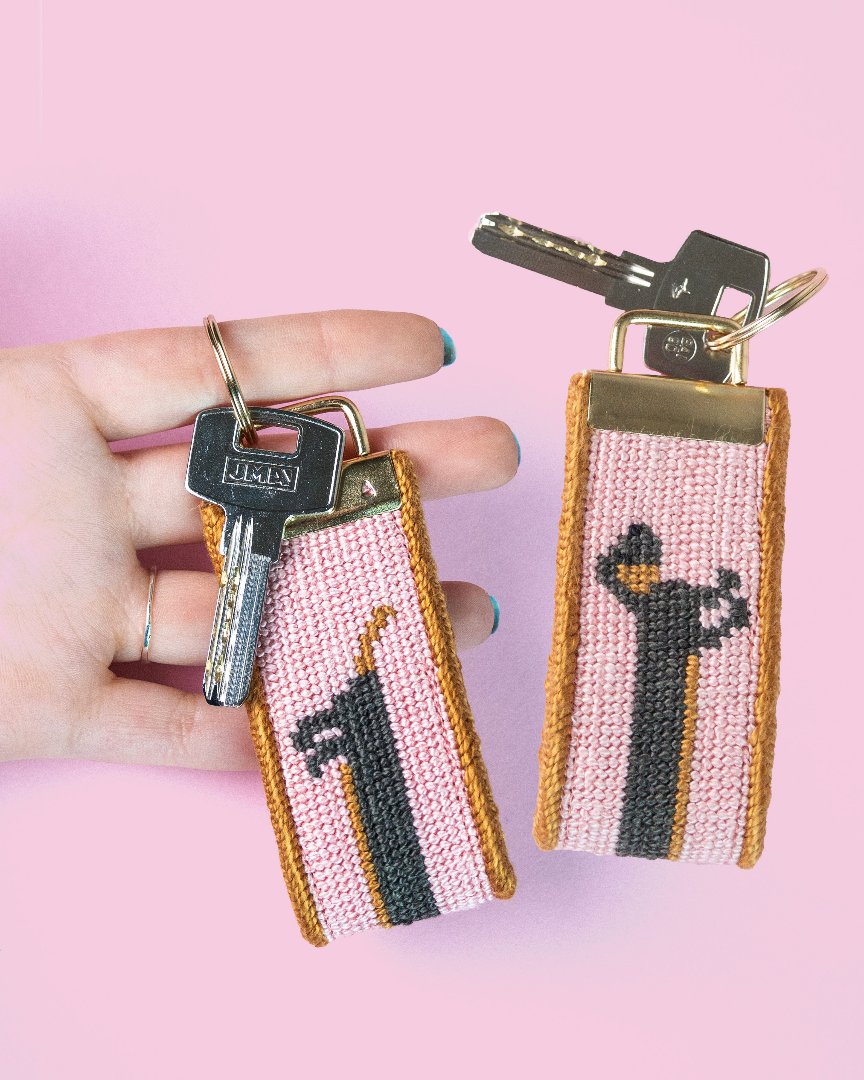Keychain Fob Kit Key Fobs & Keychains Needlepoint Kits – Unwind Studio