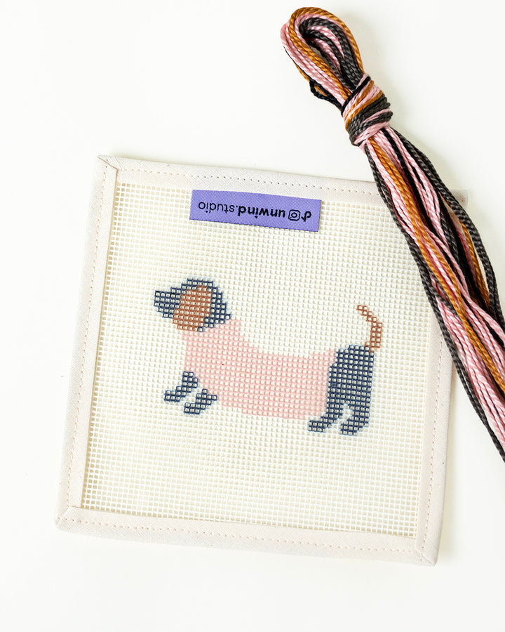 The Wi(e)nner Bag Charm Needlepoint Kit