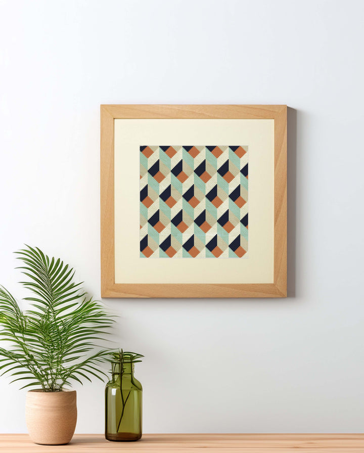 Tumbling Blocks V4: Needlepoint Counted Kit