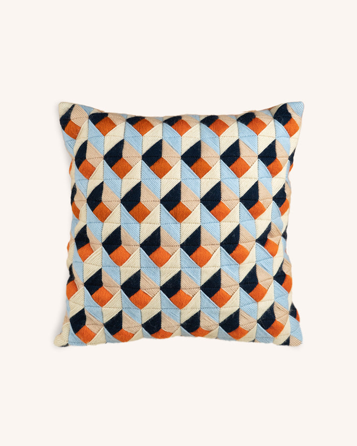 Tumbling Blocks V4: Needlepoint Cushion Kit (Counted Canvas)