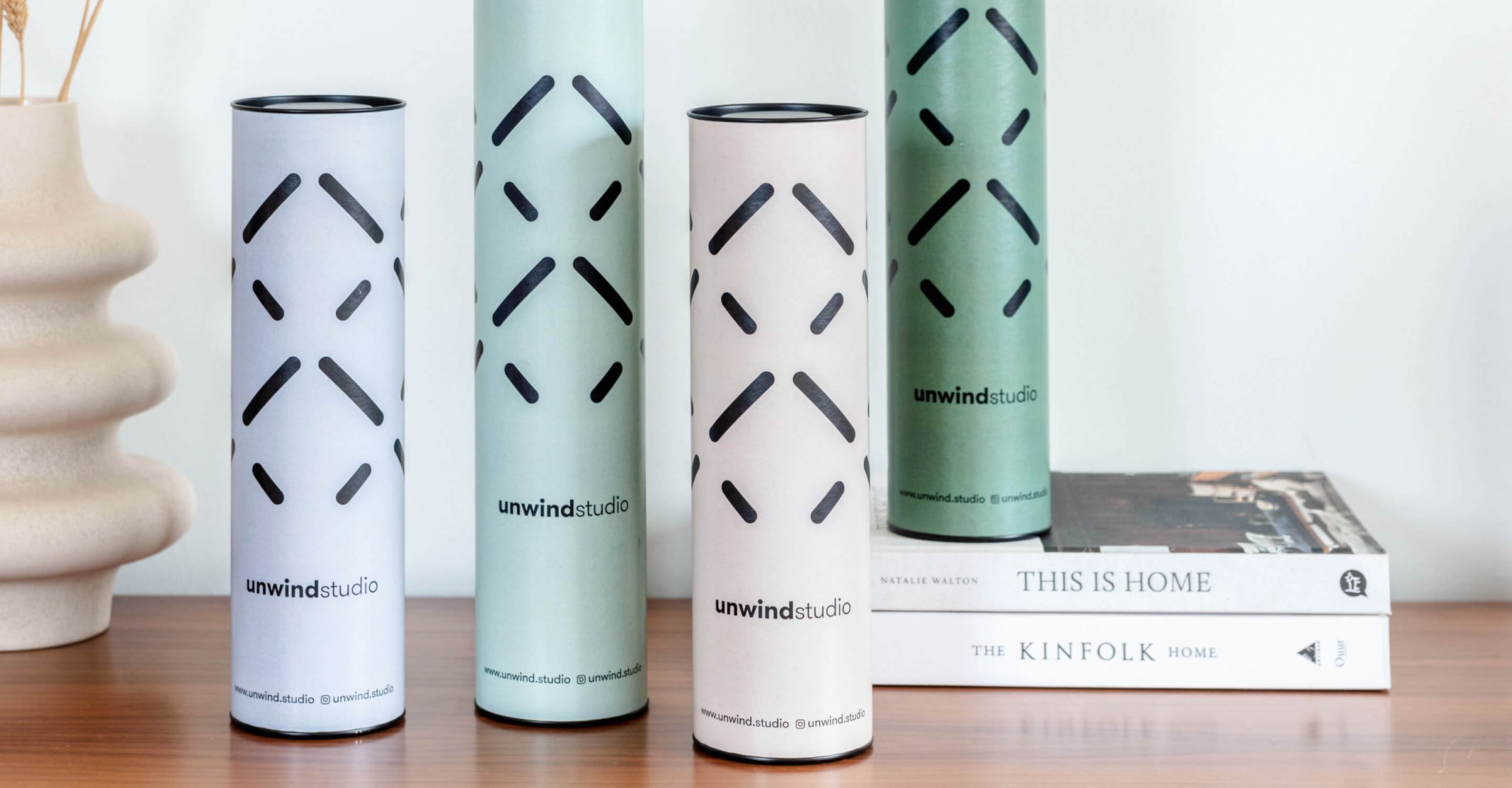 needlepoint kits packaging by Unwind Studio