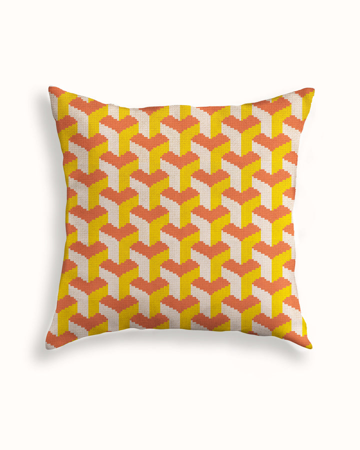 Tumbling Blocks V3: Needlepoint Cushion Kit (Counted Canvas)