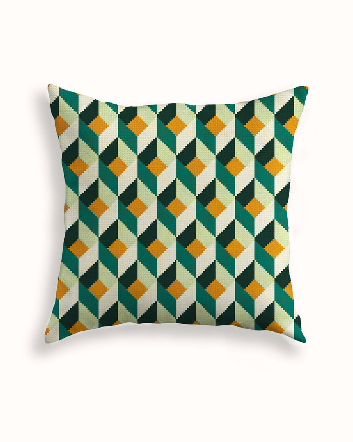 Tumbling Blocks V4: Needlepoint Cushion Kit (Counted Canvas)