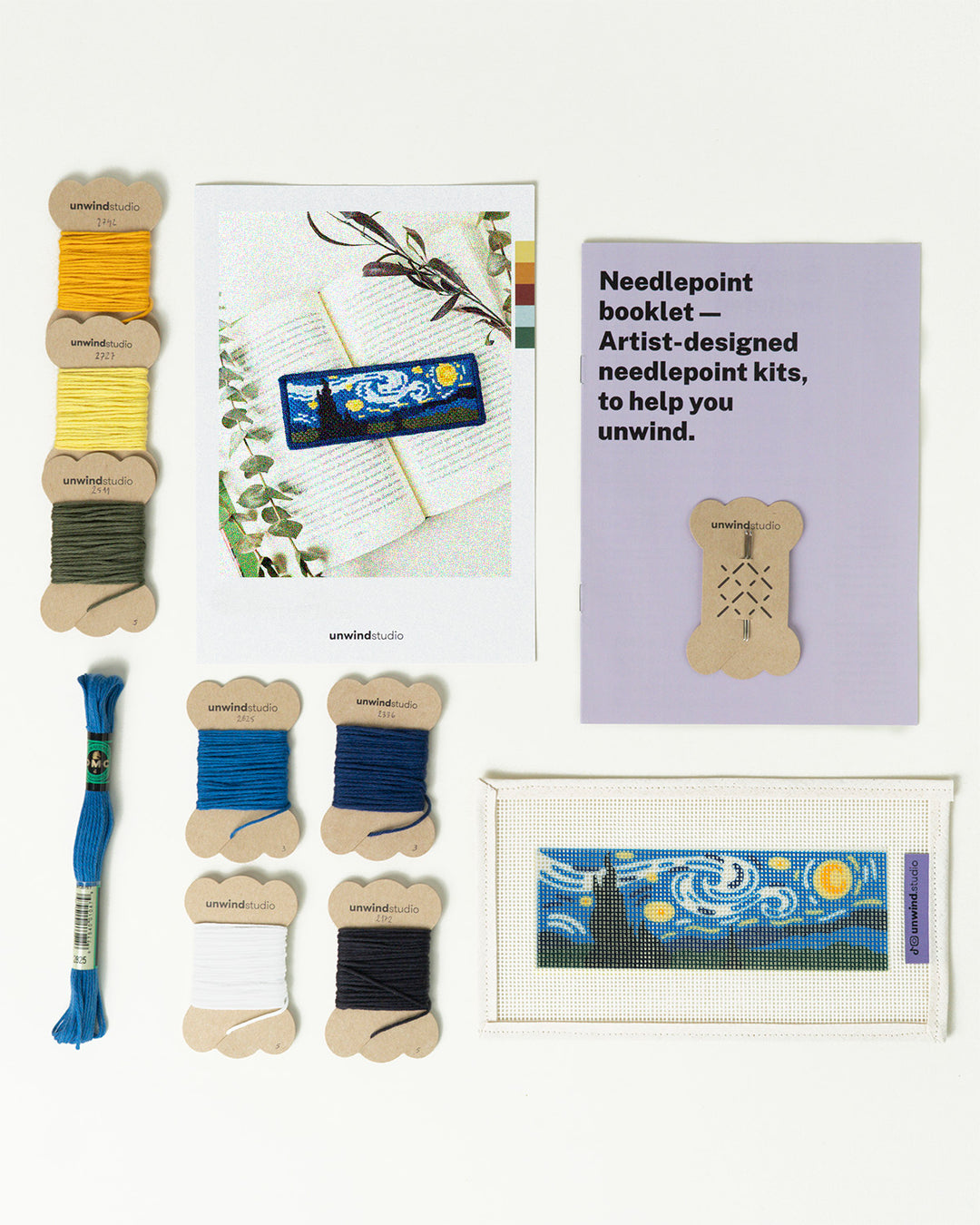 Van Gogh "Starry Night" Bookmark Needlepoint Kit