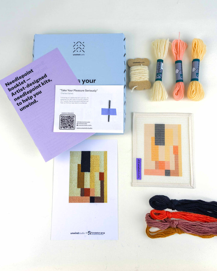 Sophie Taeuber-Arp, Victorian Cross-Stitch Small Needlepoint Kit