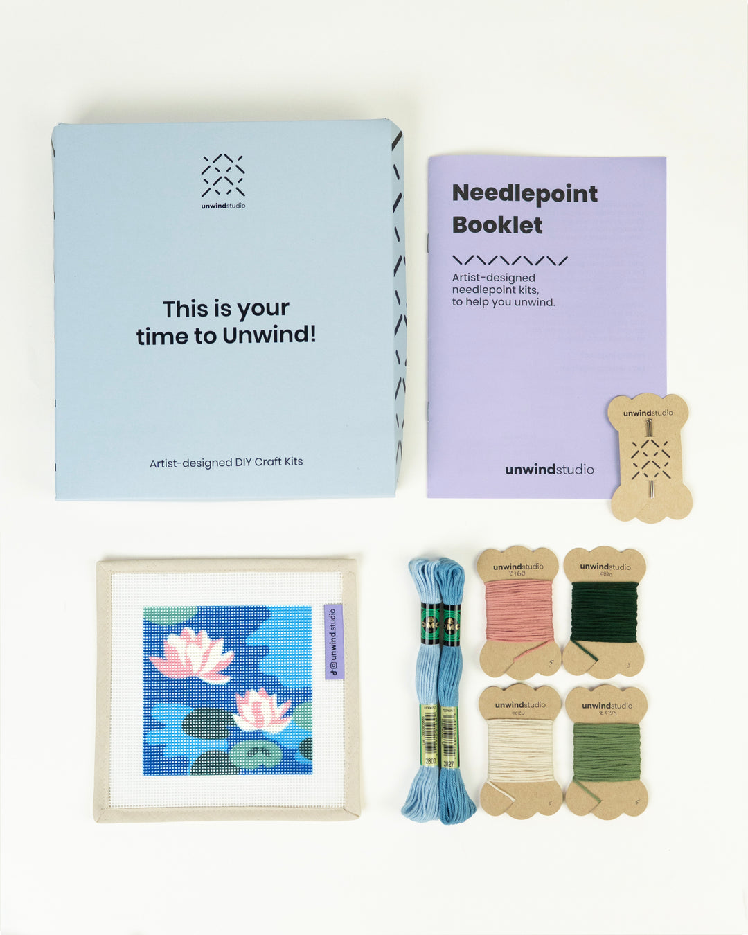 Claude Monet “Water Lilies” Coaster Needlepoint Kit