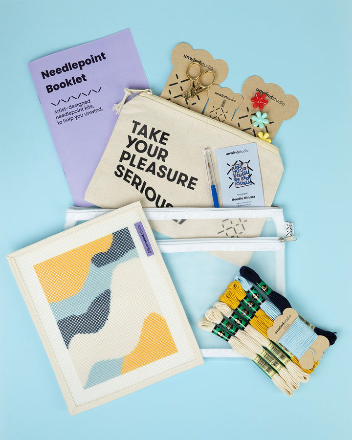 NEEDLEPOINT STARTER KIT Waves
