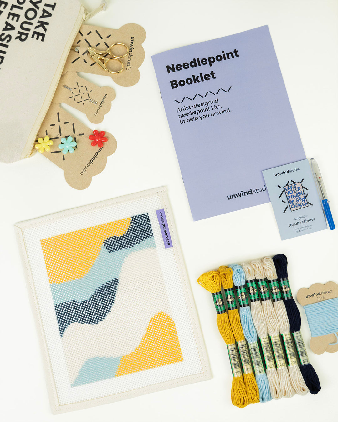 NEEDLEPOINT STARTER KIT Waves