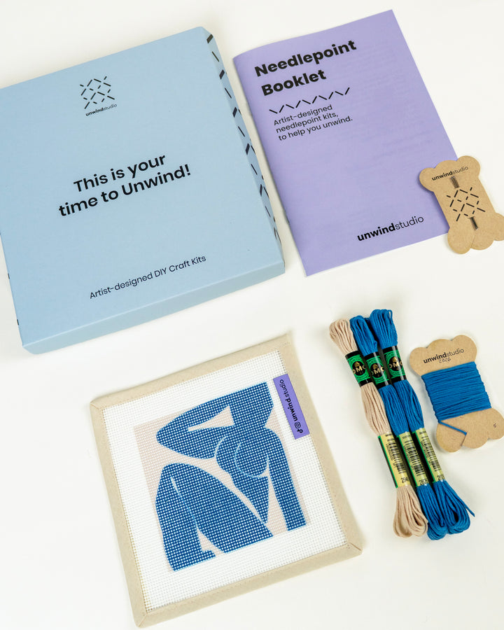 Henri Matisse “Woman in Blue” Coaster Needlepoint Kit