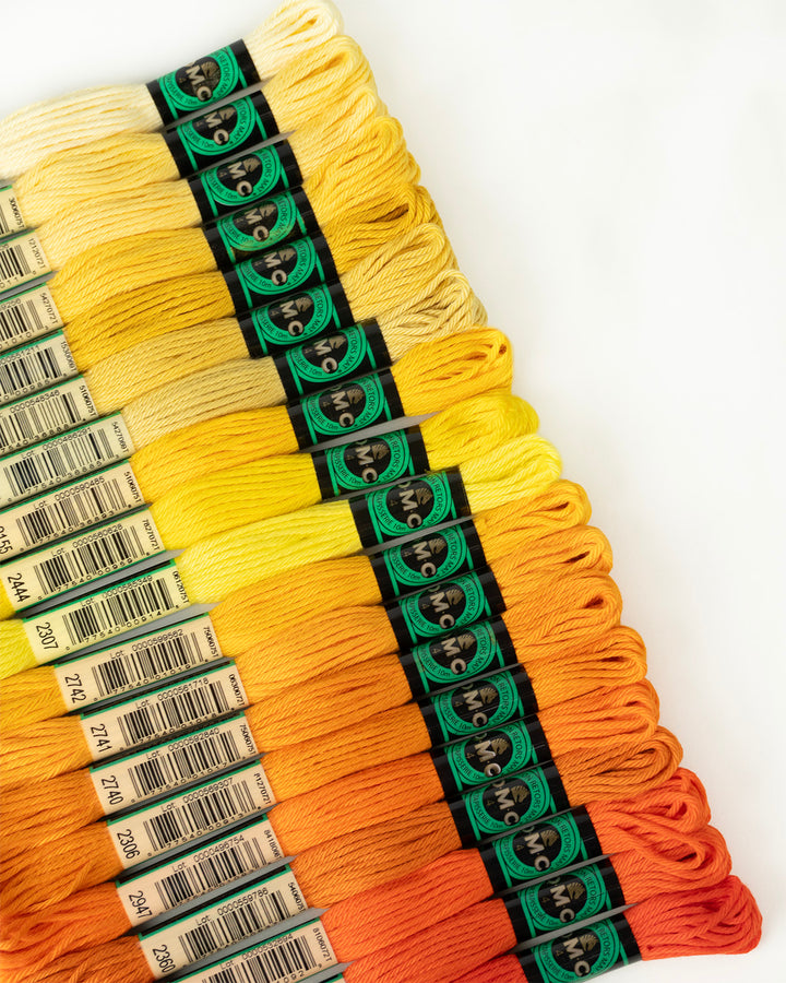 DMC Soft Matte Cotton - Yellows, Oranges & Light Reds