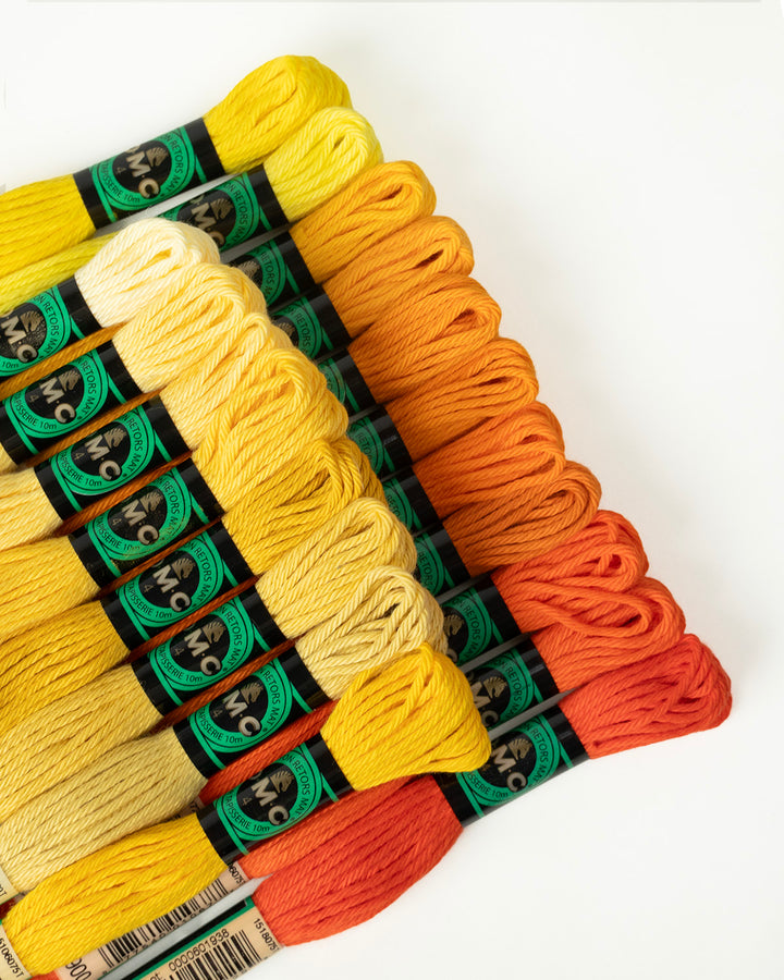 DMC Soft Matte Cotton - Yellows, Oranges & Light Reds