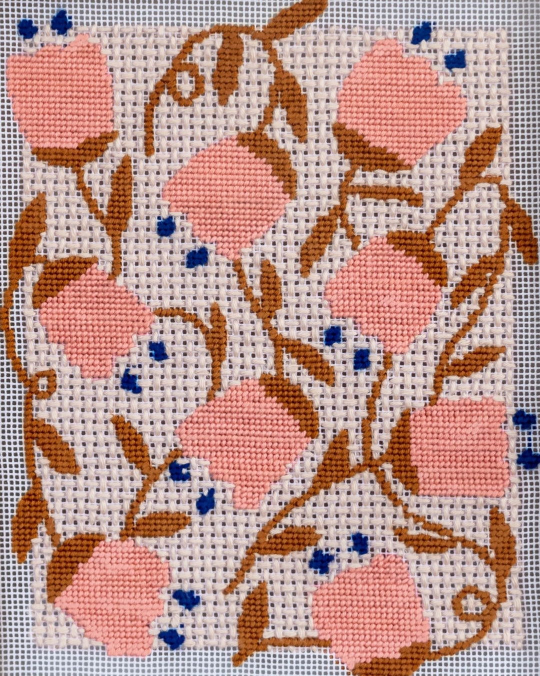 Bellflower needlepoint stitch guide by Unwind Studio