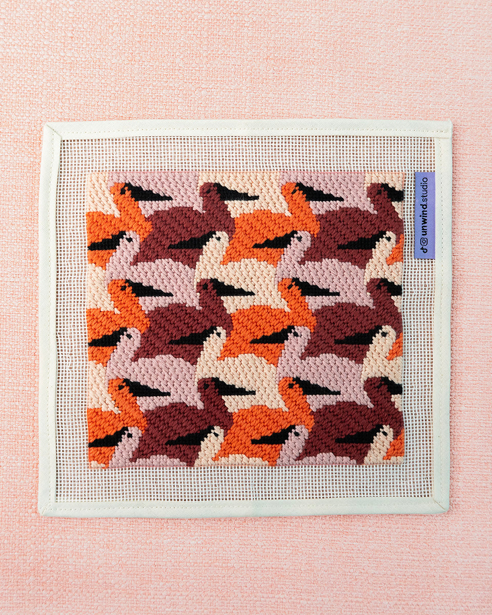 Birdies Sunglasses Case Needlepoint Kit