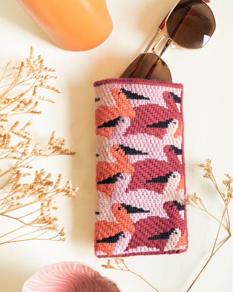 Birdies Sonnenbrillenetui Stickset