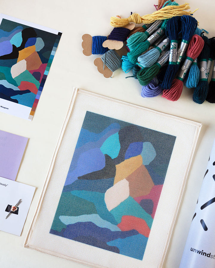 Abstract Visuals Needlepoint Kit Collection – Unwind Studio