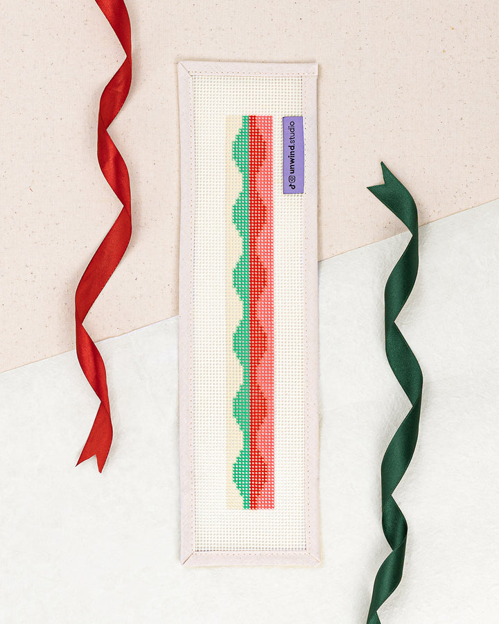 Candy Ribbons Needlepoint Key Fob Kit