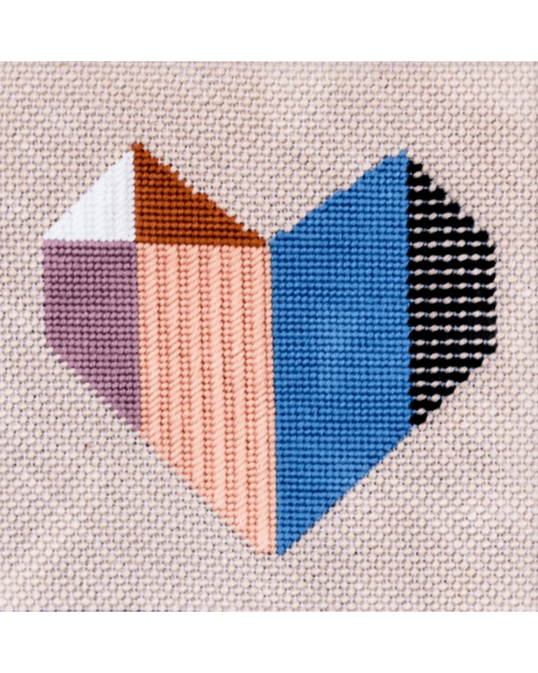 Needlepoint Origami Heart Unwind Studio