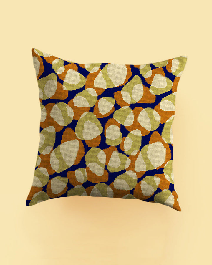 Carambola (Orange & Blue) Needlepoint Cushion Kit
