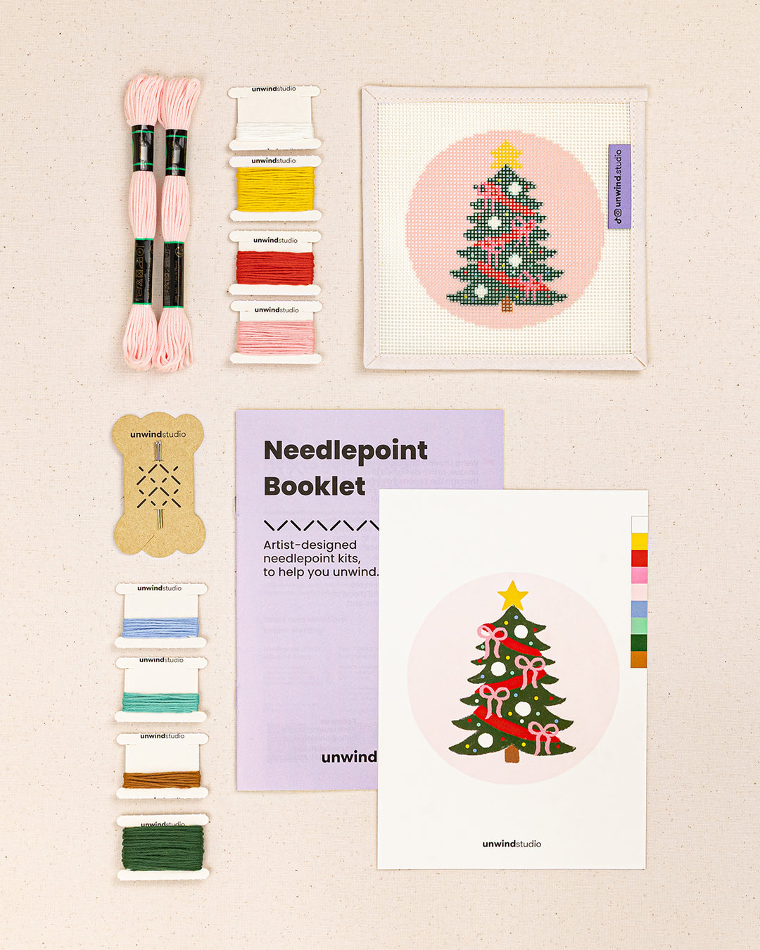 Christmas Tree Needlepoint Ornament Kit