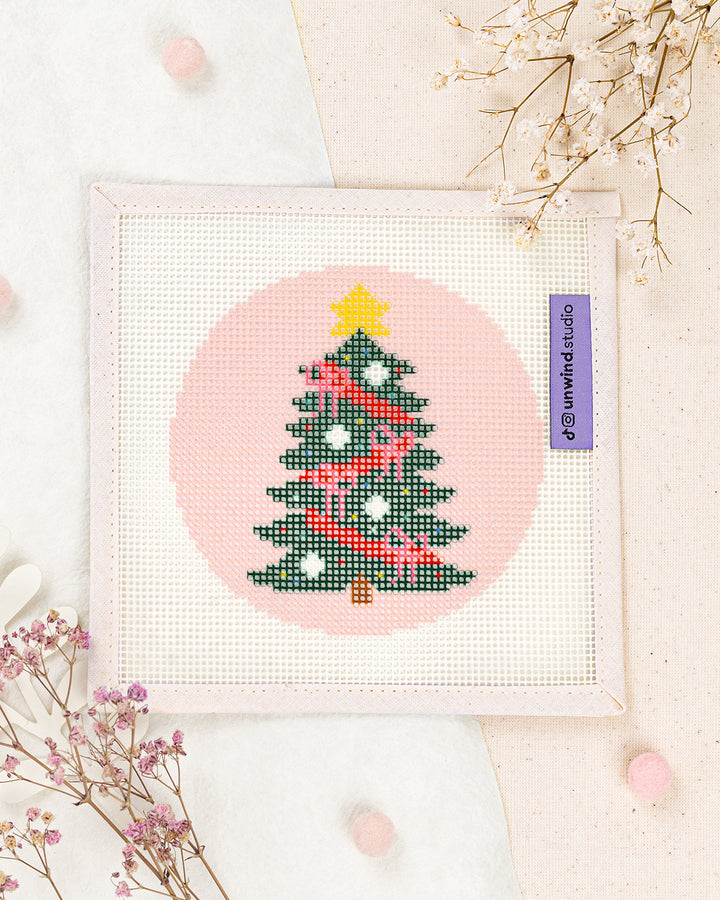 Christmas Tree Needlepoint Ornament Kit