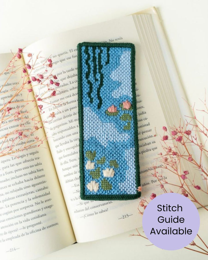 Claude Monet "Water Lilies" Bookmark Needlepoint Kit