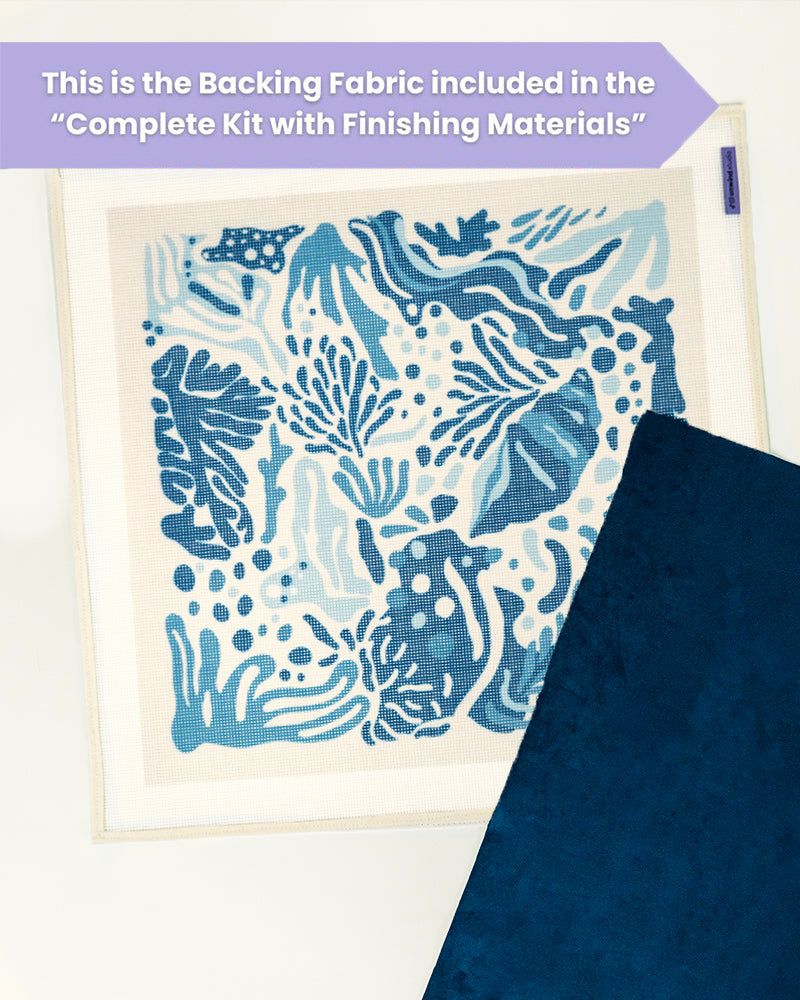 Coastal Matisse Needlepoint Cushion Kit