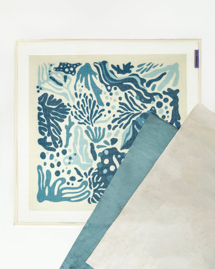 Coastal Matisse Needlepoint Cushion Kit