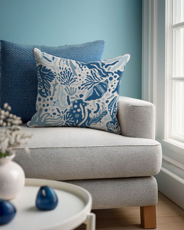 Coastal Matisse Needlepoint Cushion Kit (Pre-Order)