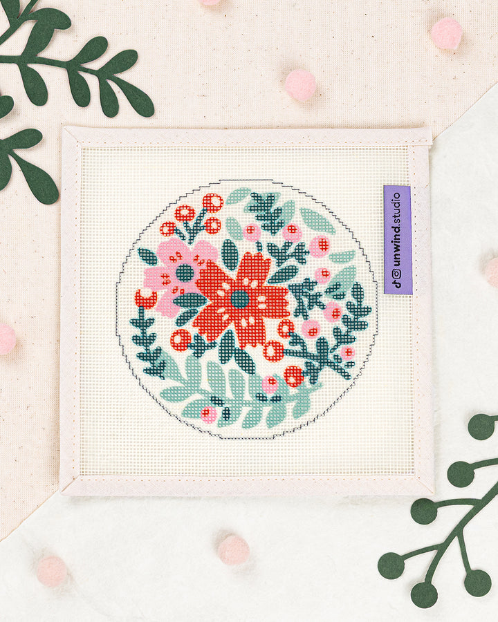 Crimson Star Needlepoint Ornament Kit (PRE-ORDER)