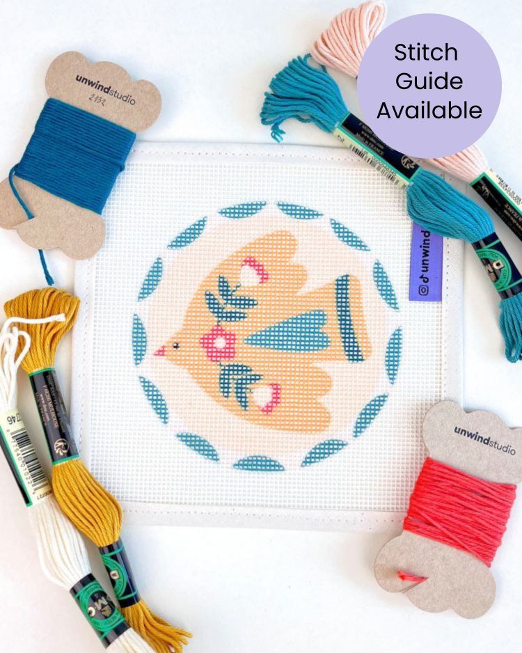 Kit de canevas de décoration Oiseau de l'aube