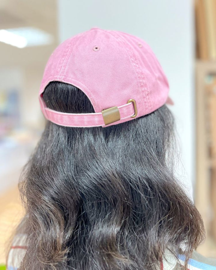 Baseball Cap Vintage Dusty Pink "Time to Unwind"