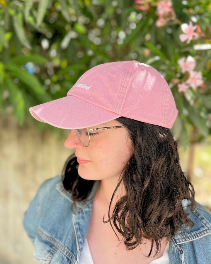 Baseballkappe Vintage staubig rosa "Zeit zum Entspannen"