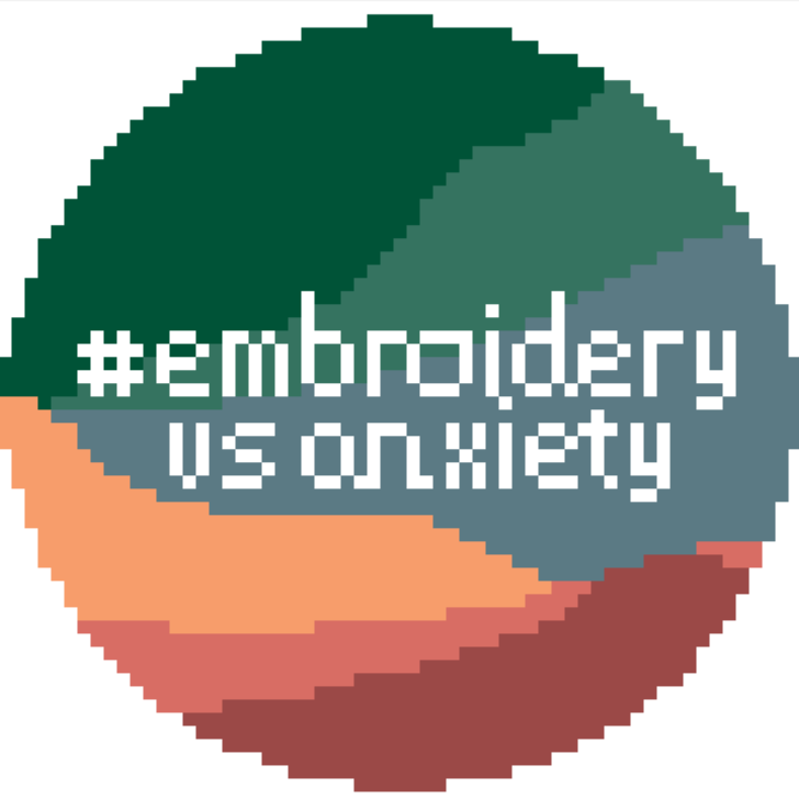 "Embroidery VS Anxiety" Needlepoint Ornament Kit