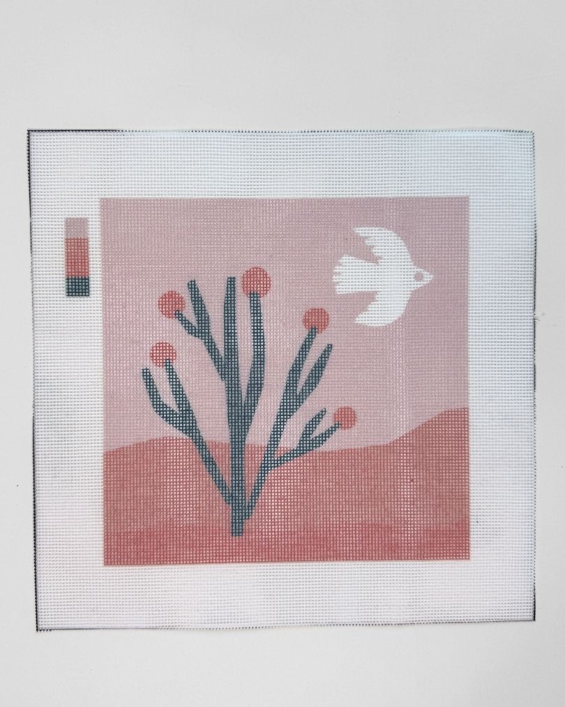Desert Cactus Scene - Design Prototype Faulty Canvas