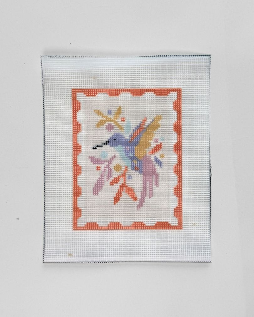 Hummingbird Stamp - Misaligned Faulty Canvas